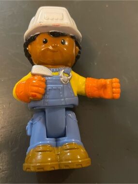 Fisher-Price Little People Dig 'n Load Construction boy figure hard hat tools